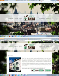 Сайт пансиона "Anna" (Прага)